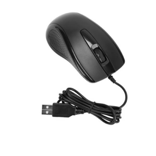 Targus Full-Size - Mouse - antimicrobico - ottica - cablato - USB - nero